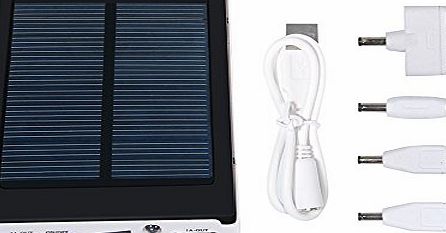 GRDE 10000mAh Dual USB Ports Solar Power Bank External Battery for iPad Mini, iPad 4 3 2, Android Tablets: Samsung Galaxy Note 8.0; Google Nexus 7, 10; Acer B1; iPhone