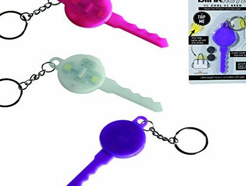 Great Gifts Blink Silicone Key Ring - White - Keychain - Girl, Girls, Child, Kids Popular, Best, Top Selling Xmas, Christmas or Birthday Gift, Present Ideas Toys, Games