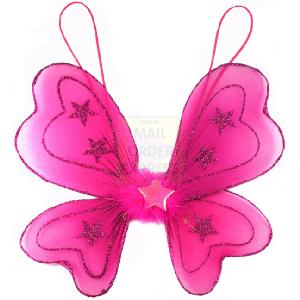 Great Gizmos Pink Poppy Glitter Stars Baby Wing Hot