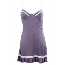 great plains Jersey Chemise With Lace Blue