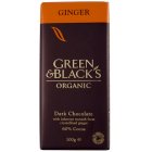 Green & Blacks 100g Dark Chocolate & Ginger Bar