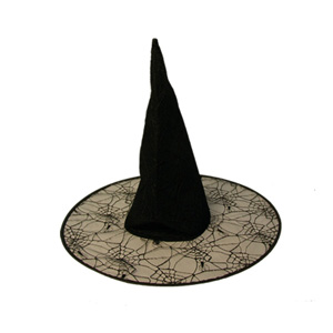 Green and Black Lace witches hat
