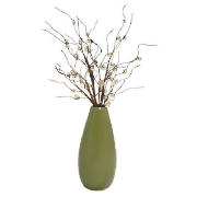 Beaded Stems in Vase Green