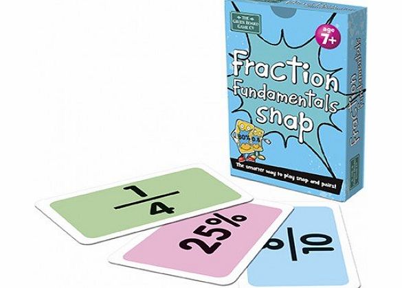 Green Board Games Fraction Fundamentals Snap Card Game