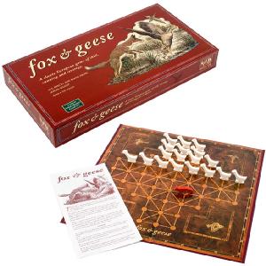 The Green Board Game Fox and Geese Game