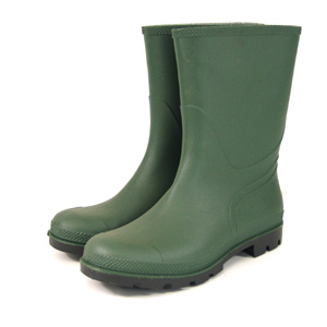 green Half Length Wellington Boot - Size 8/42