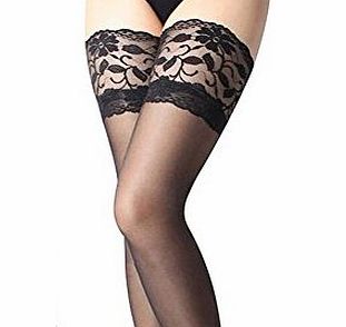 Greencolourful NEW Women Sexy Hold Up Stockings With Lace Top