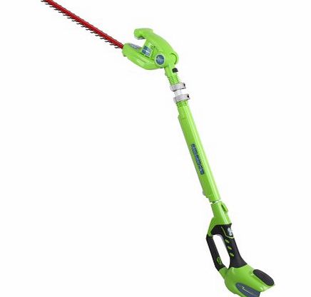 Greenworks Tools 51cm (20) 40V Lithium-Ion Cordless Battery Long Reach Hedge Trimmer