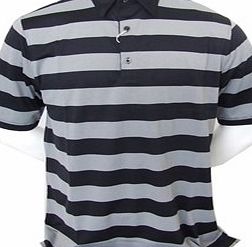 Greg Norman Mens TCT Wide Fine Stripe Polo Shirt