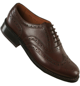 Brown Leather Brogue Shoes