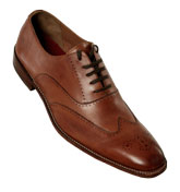 Tan Soft Leather Brogue Style Shoes