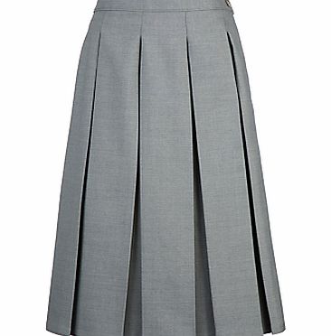 Grey Coat Hospital School Box-Pleat Skirt