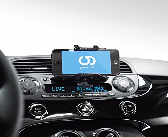 For the CD-Slot! Genius Car Mount Invention! grooveClip Universal Car Holder for Smartphones, Mobilephones and GPS Devices | Works perfect for iPhone 4 4S 5 5S 5C, Samsung Galaxy S5 S4 S3 S2 / mini / 