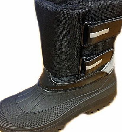 Ladies Velcro Mucker Boots Yard Stable Muck Garden Winter Snow Boot Size UK 6 Black