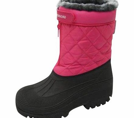 Groundwork Ladies Zip Up Mucker Boots Yard Stable Muck Garden Winter Snow Booot Size UK 6 Pink
