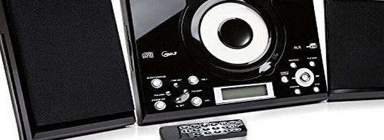 Grouptronics GTMC-101 Black CD Player Stereo with FM radio, Clock / Alarm amp; Wall Mountable