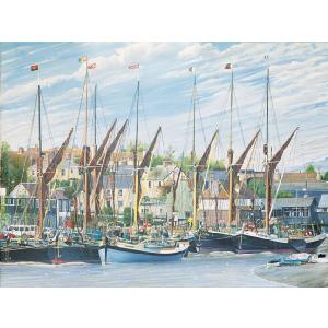 Grovely Jigsaws James Hamilton Grovely Puzzles Thames Sailing Barges 1000 Piece Jigsaw Puzzle