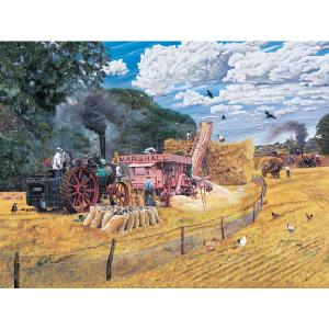 Grovely Jigsaws James Hamilton Grovely Puzzles Threshing At Harvest Time 1000 Piece Jigsaw Puzzle