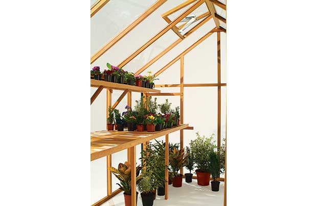 Growhouse Cedar Greenhouse Staging - 289 x 50cm