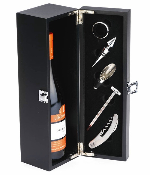 Grunwerg Wine Bottle Case and Bar Set