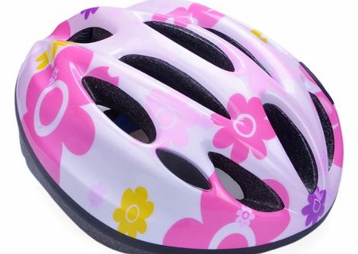 Guanshi Childrens Helmet Cycling Skating Scooter Bike Helmet in pink size:50-60cm