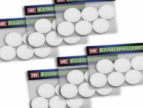 Guaranteed4Less 36 WHITE FULL SIZE TABLE TENNIS PING PONG BALLS HIGH BOUNCE TOURNAMENT