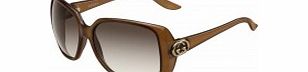 Gucci Ladies GG 3166-S HSD JS Chocolate Brown