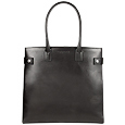 Gucci Logoed Black Leather Large Tote Bag