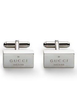 Gucci Trademark Silver Cufflinks YBE011099001U