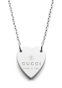 Gucci Trademark Silver Heart Necklace