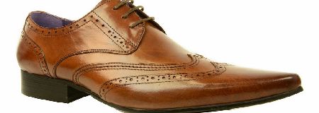 GUCINARI Tan Leather Formal Shoe