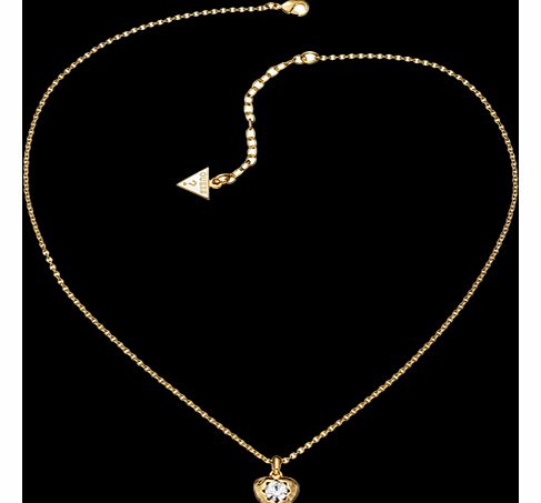 Guess Gold PVD Crystals of Love Pendant UBN51420