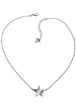 Guess Ladies Steel Star Tag Necklace USN11006