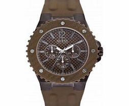 Guess Mens OVERDRIVE Brown Watch