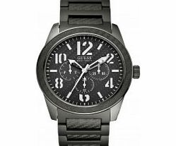 Guess Mens PUNCHED Black Watch