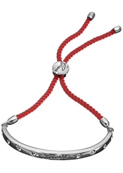 Guess Red Cord Logo Friendship Bracelet UBB12118