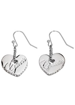 Steel Heart Drop Earrings UBE11101