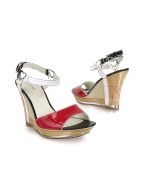 Tree - Patent Leather Wedge Sandal Shoes