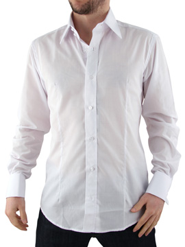 White Double Cuff Shirt