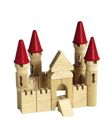Guidecraft Hardwood Blocks Add On Castle Construction Set