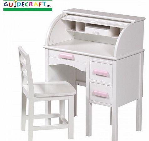 Guidecraft JR Roll-Top Desk-White (G97301)