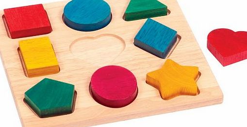 GuideCraft Shape and Color Sorter Wooden Manipulative Toy Puzzle