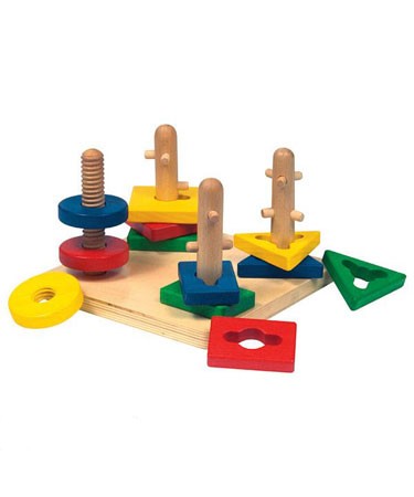 Guidecraft Twist and Sort Manipulative Shape Recognition Game