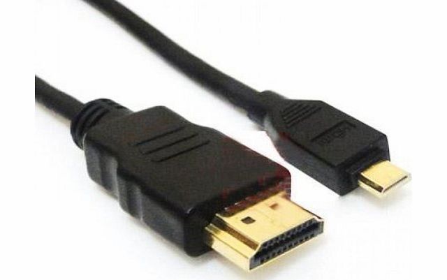 - 1.8m 1.8 metre 1.4v High speed Gold Plated Micro HDMI (Type D) to HDMI (Type A) Cable For Amazon Fire HD 8 9, Kindle Fire HD 7 (Not HDX) (only works on Kindle purchased before Sept
