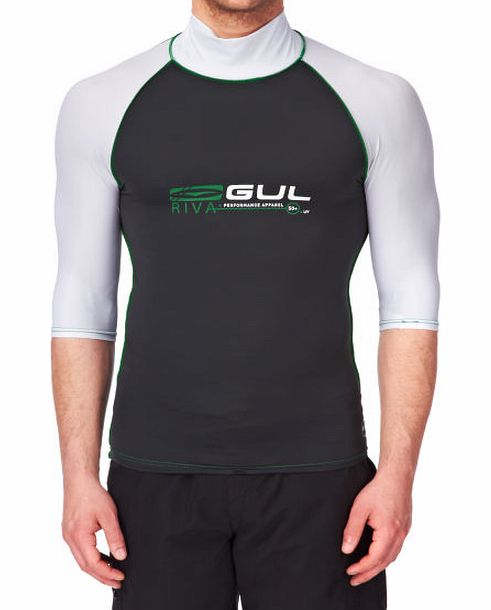 Gul Mens Gul Riva Short Sleeve Rash Vest - Gun