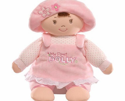 30cm My First Dolly Brunette Soft Toy for Newborn and Above