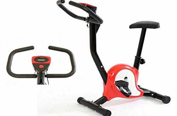  Exercise Bike in Red & White for Fitness Cardio Workout