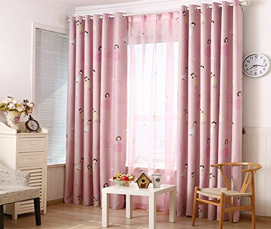 Gyrotex Cartoon Blackout High Quality Kids Teens Curtains (52*84*1, Pink Princess)