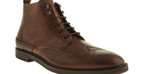 h by hudson Brown Tapton Brogue Boots