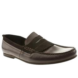 H By Hudson Male Gasque Kilty Loafer Leather Upper in Brown